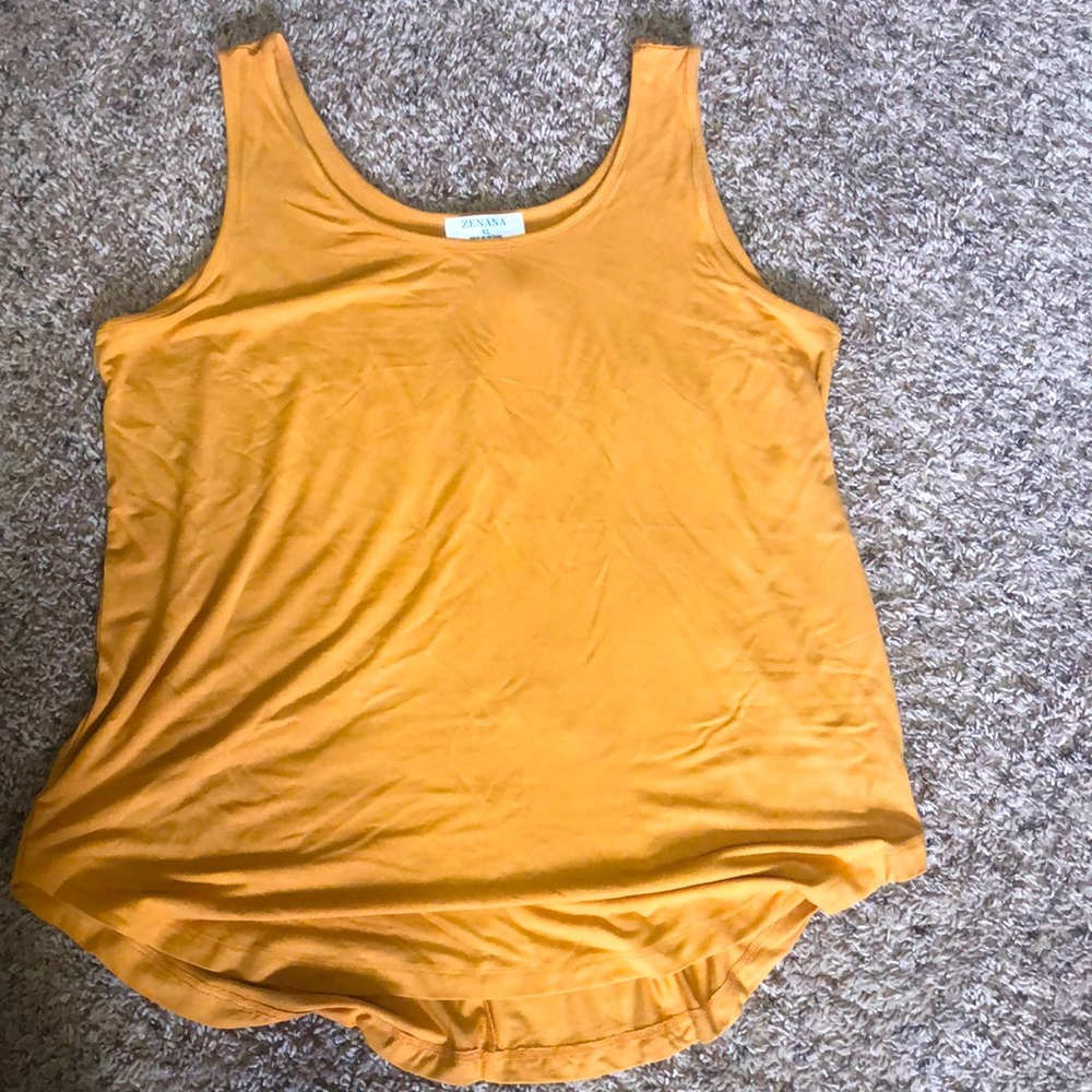 Zenana scoop neck tank top